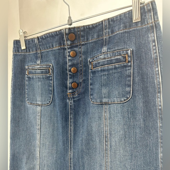 VTG y2k GAP Low Rise Midi Skirt - Picture 3 of 4